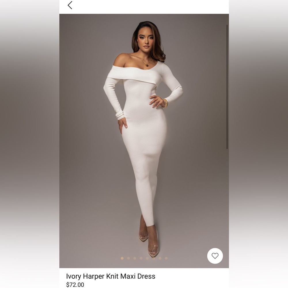 Ivory Harper Knit Maxi Dress
